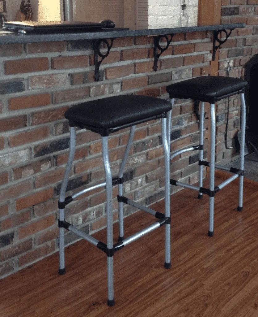 Bar stools built from EMT