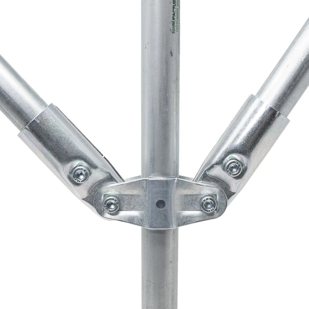 EMT two-sided angle connector