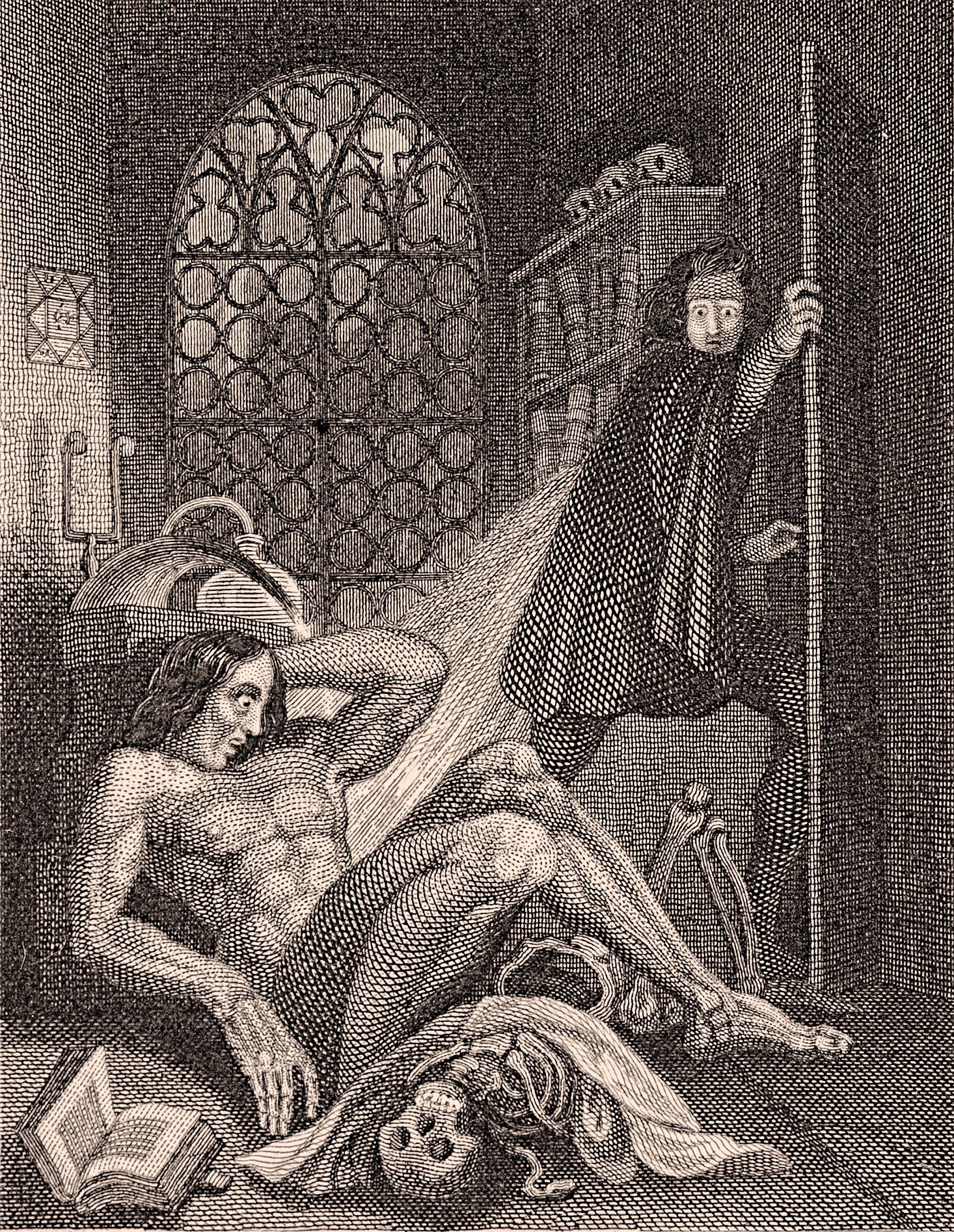 Frontispiece of the 1831 Frankenstein